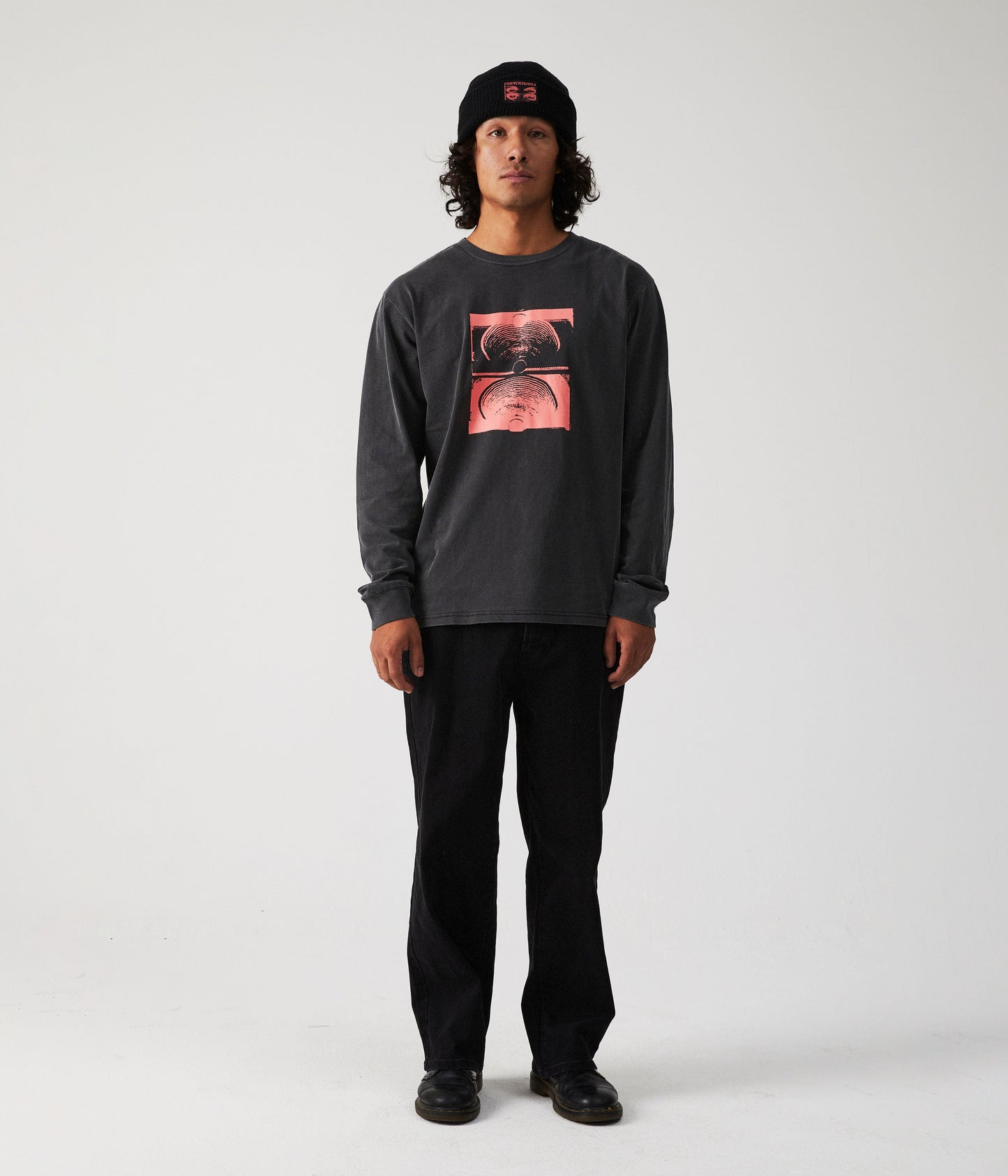 CRUX LS T-SHIRT // WASHED BLACK
