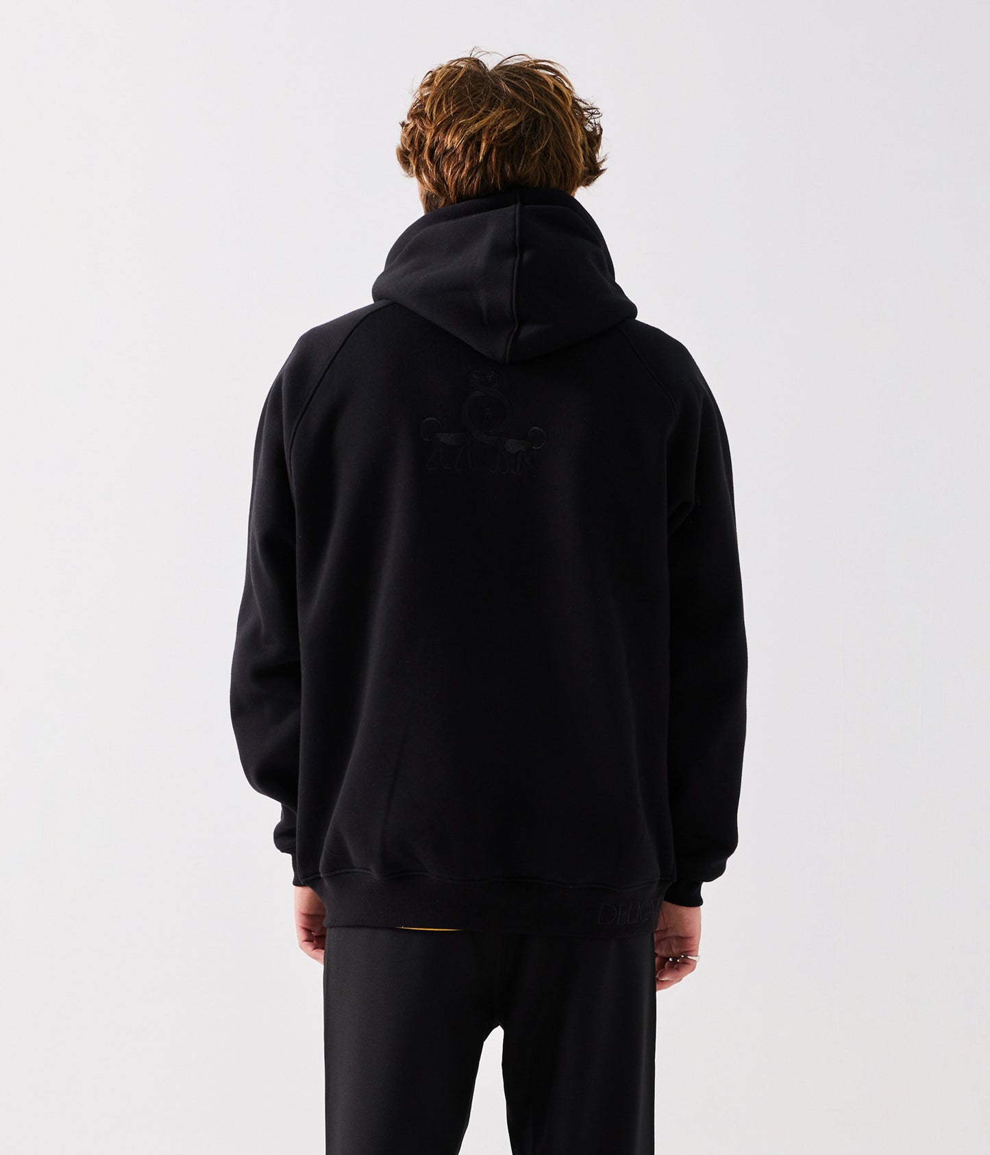 BASTET ZIP HOOD // BLACK
