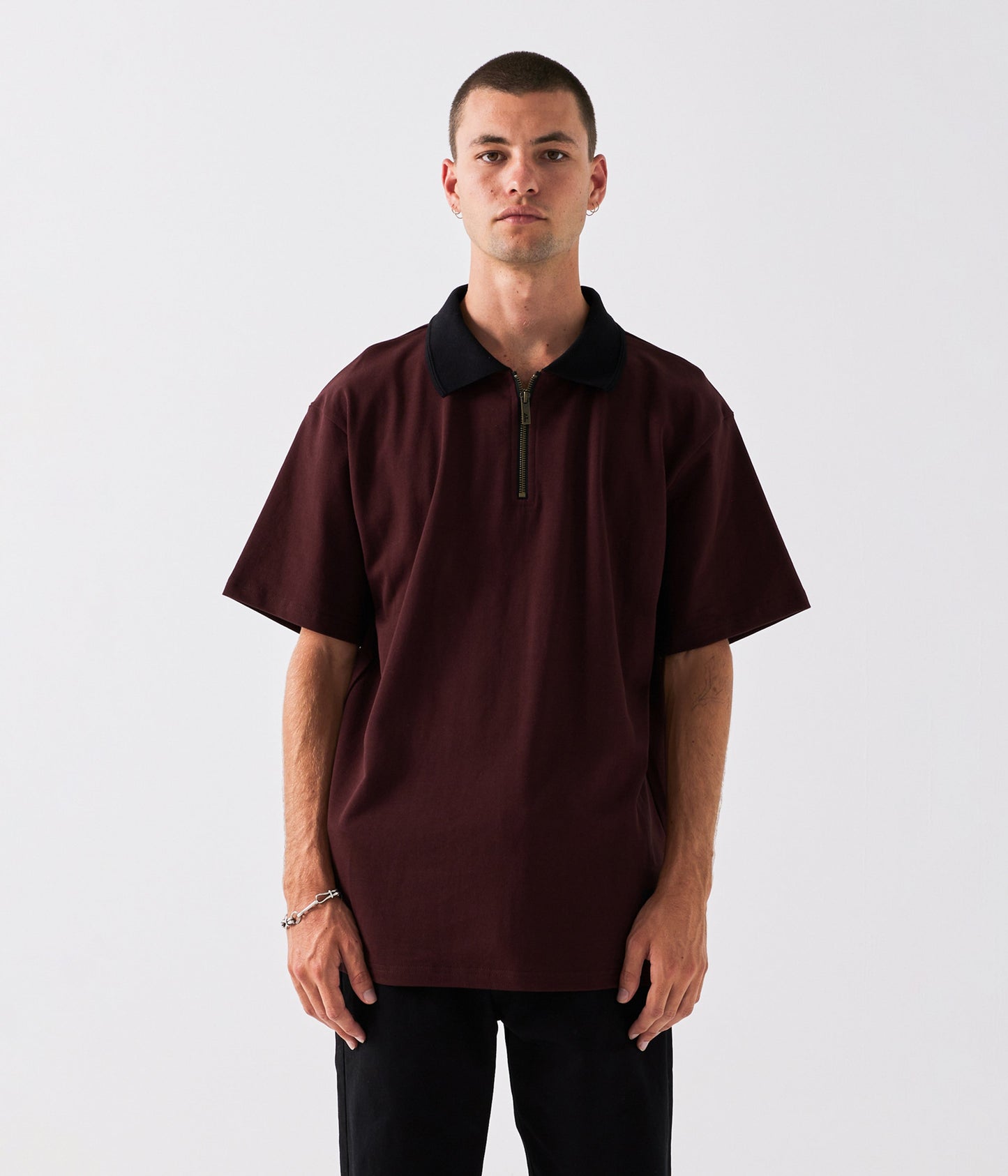 UNIFORM POLO // BURGUNDY