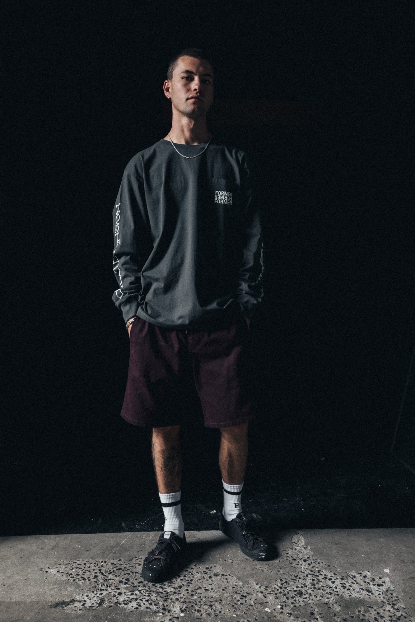 PRAYER WALKSHORT // BURGUNDY