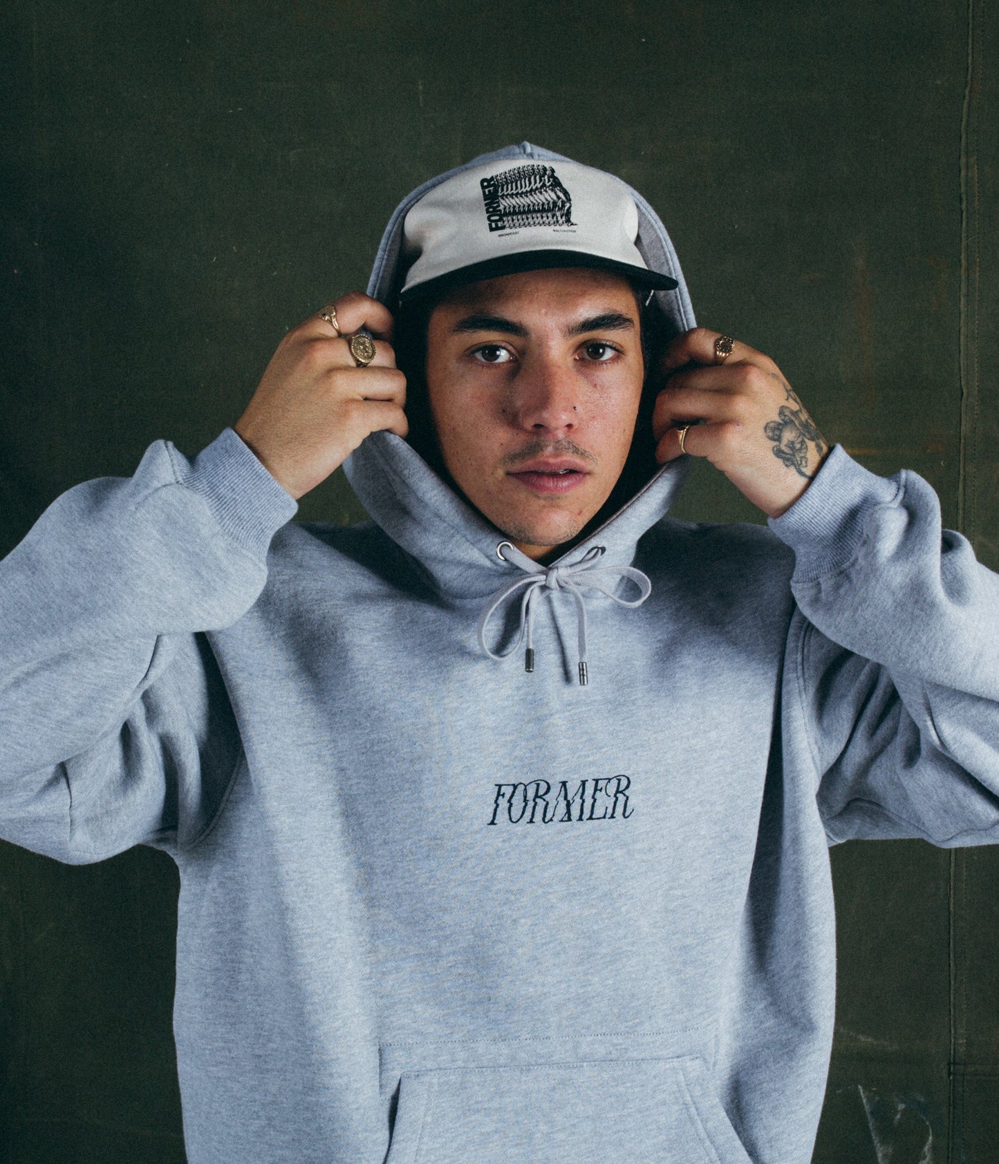 INDULGENCE HOOD // GREY MARLE