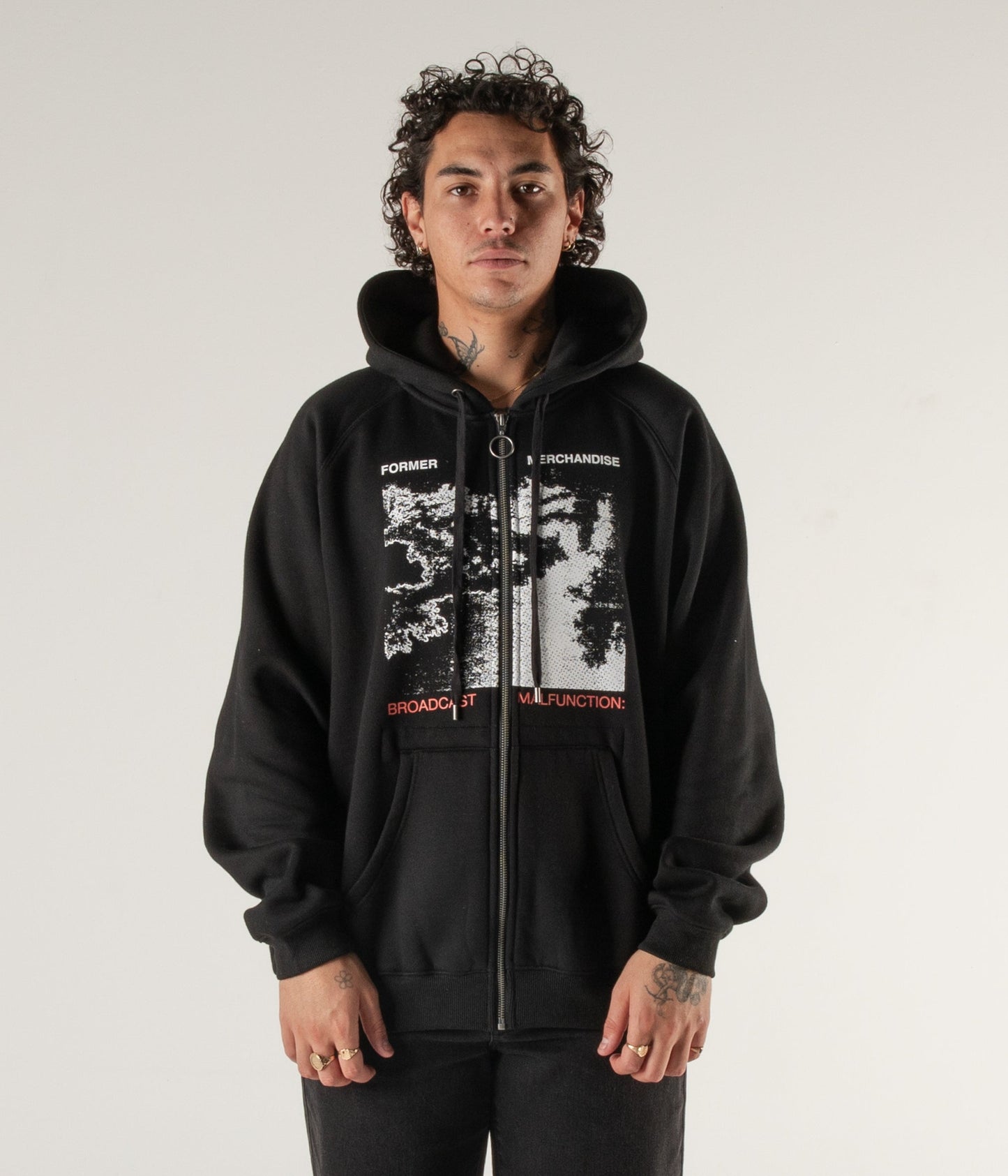 TANTRUM ZIP HOOD // BLACK