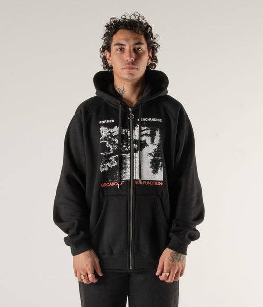 TANTRUM ZIP HOOD // BLACK