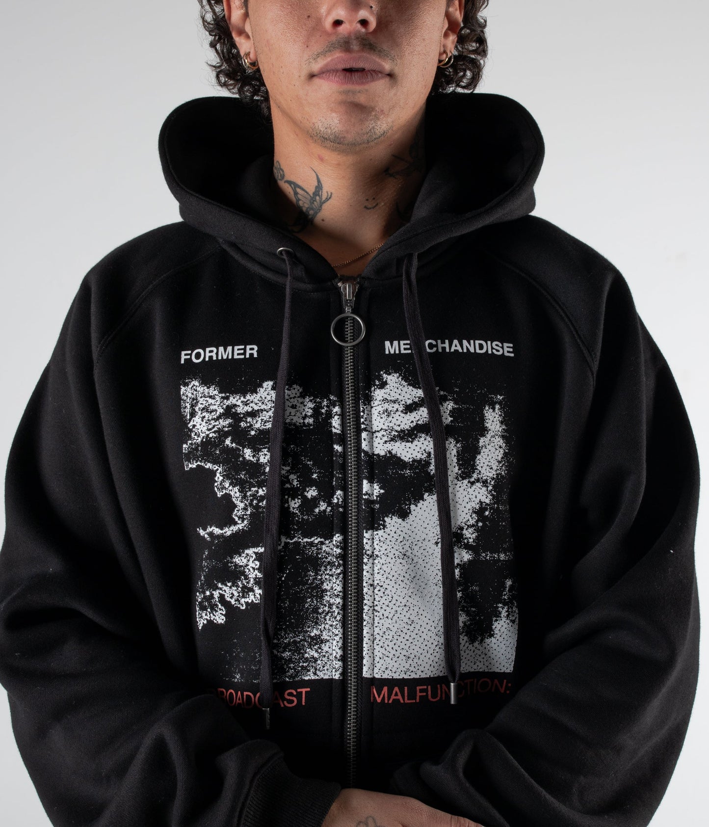 TANTRUM ZIP HOOD // BLACK