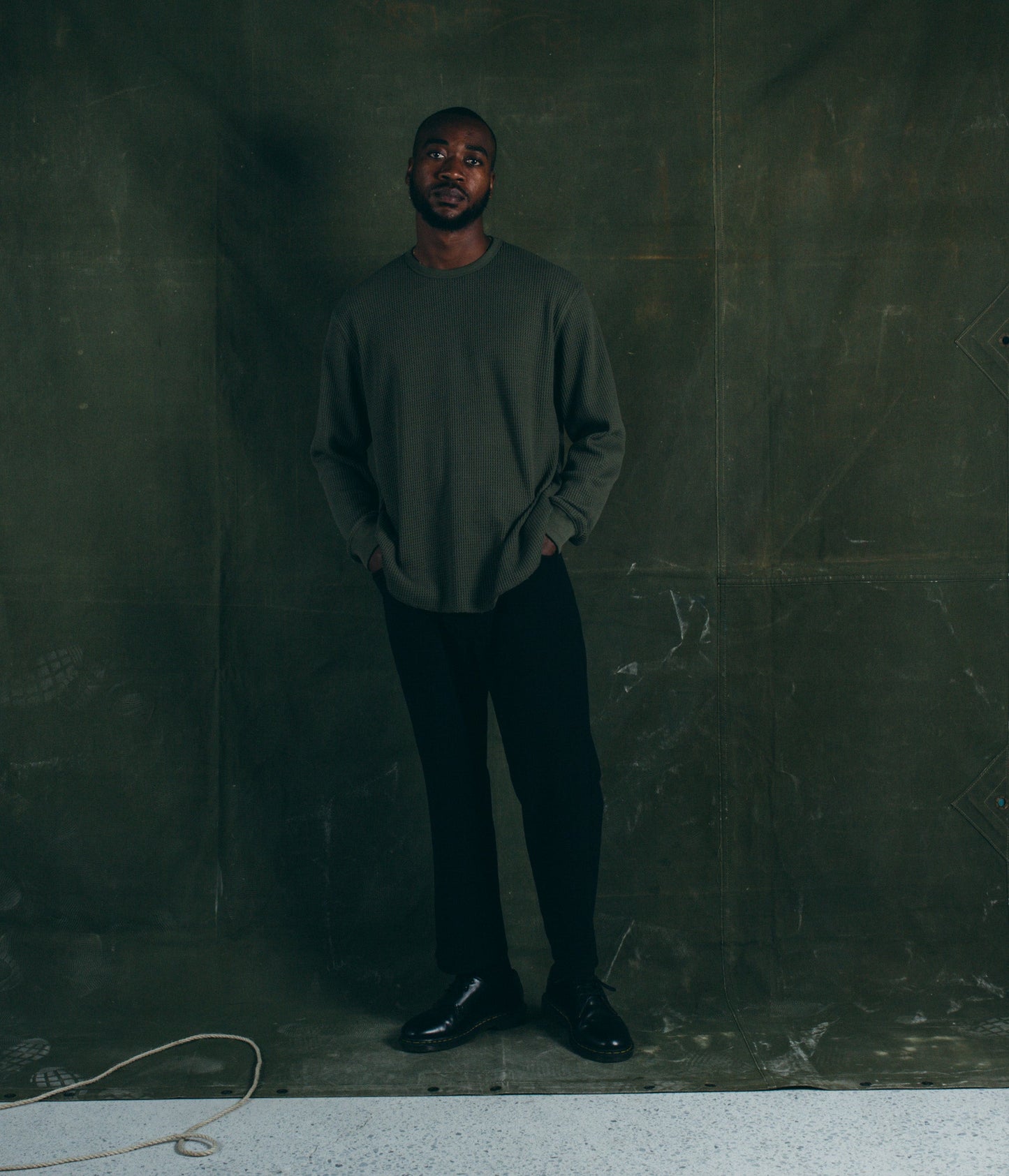 AG WAFFLE LS // ARMY
