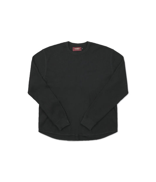 AG WAFFLE LS // BLACK