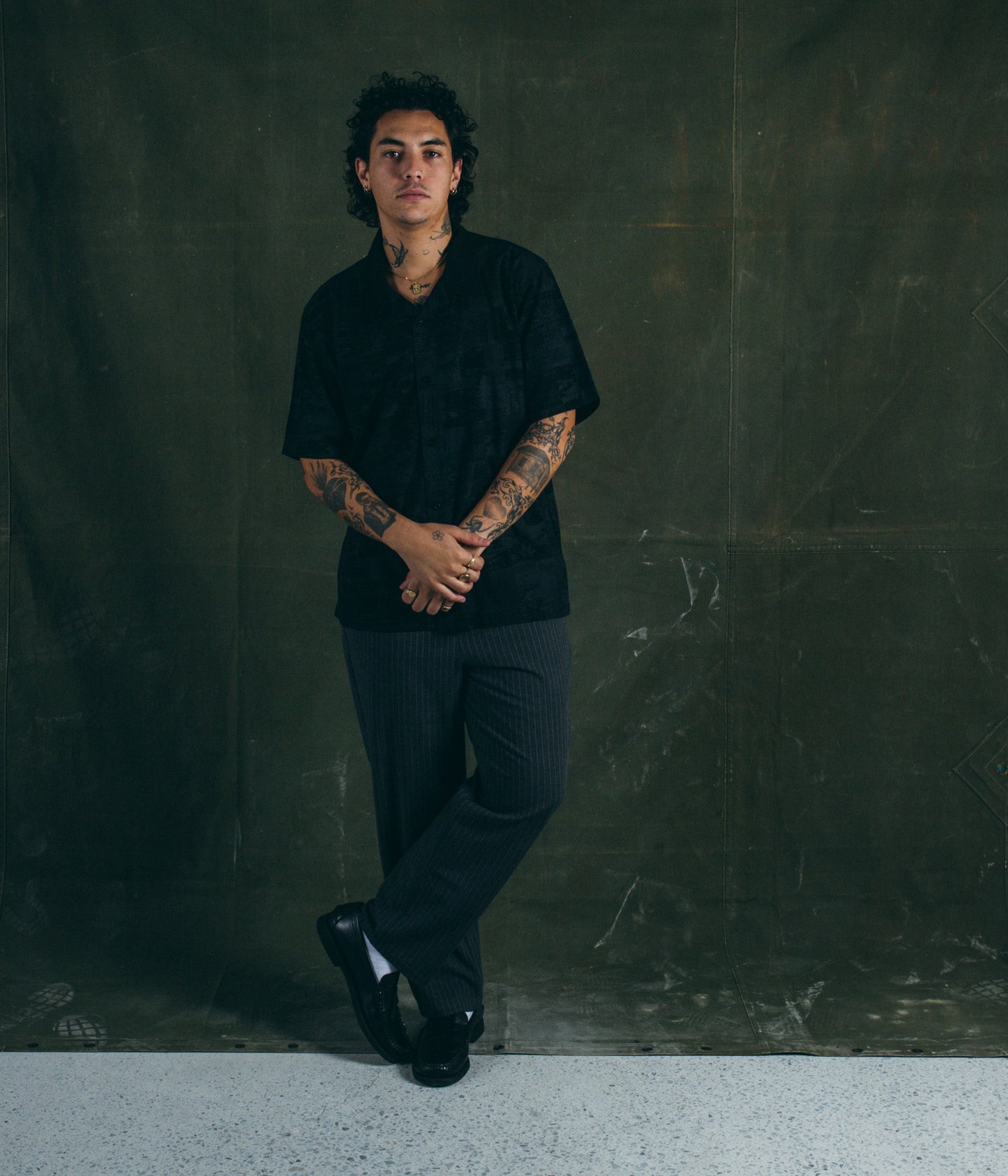 MARILYN NOISE SS SHIRT // BLACK