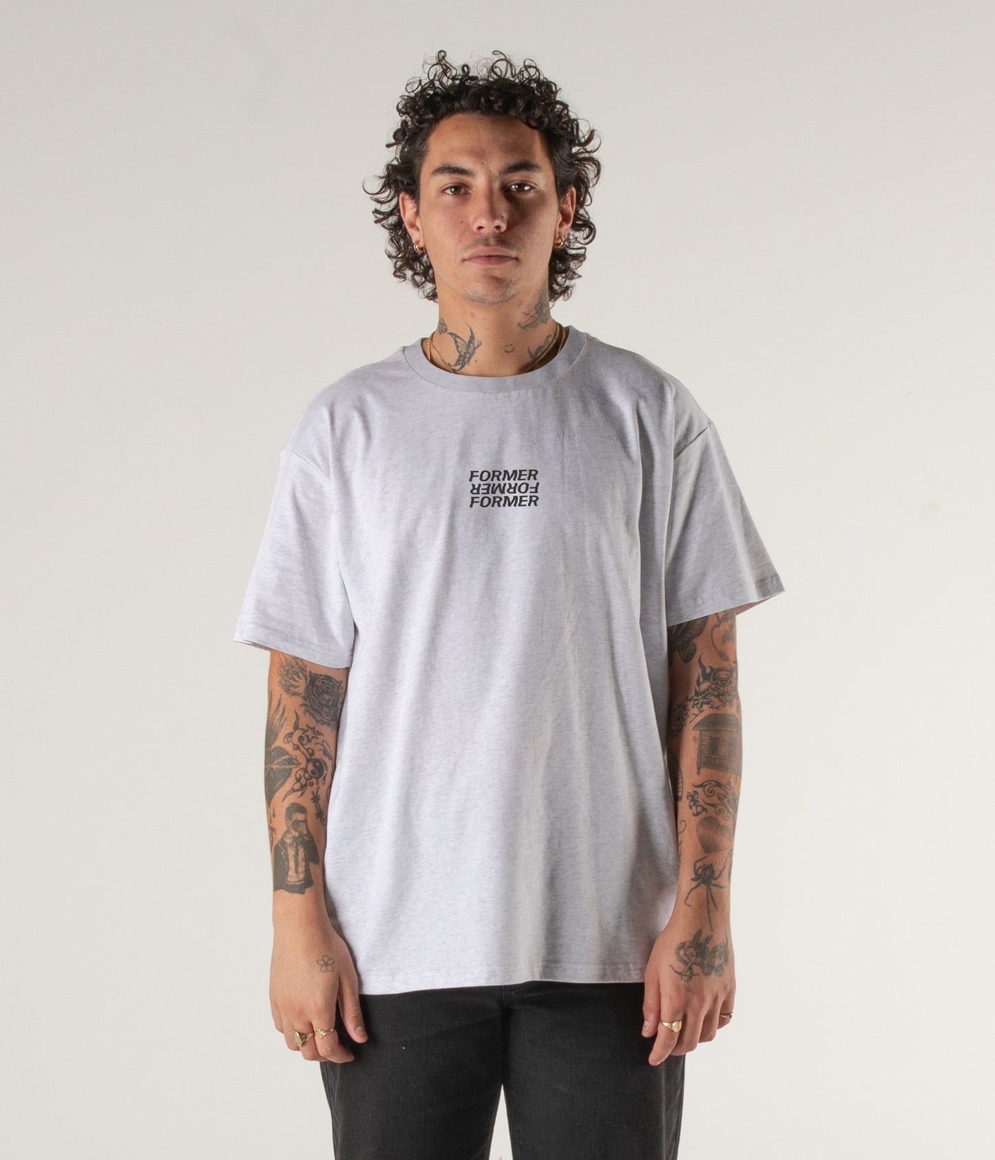 FRACTIONAL T-SHIRT // GREY MARLE