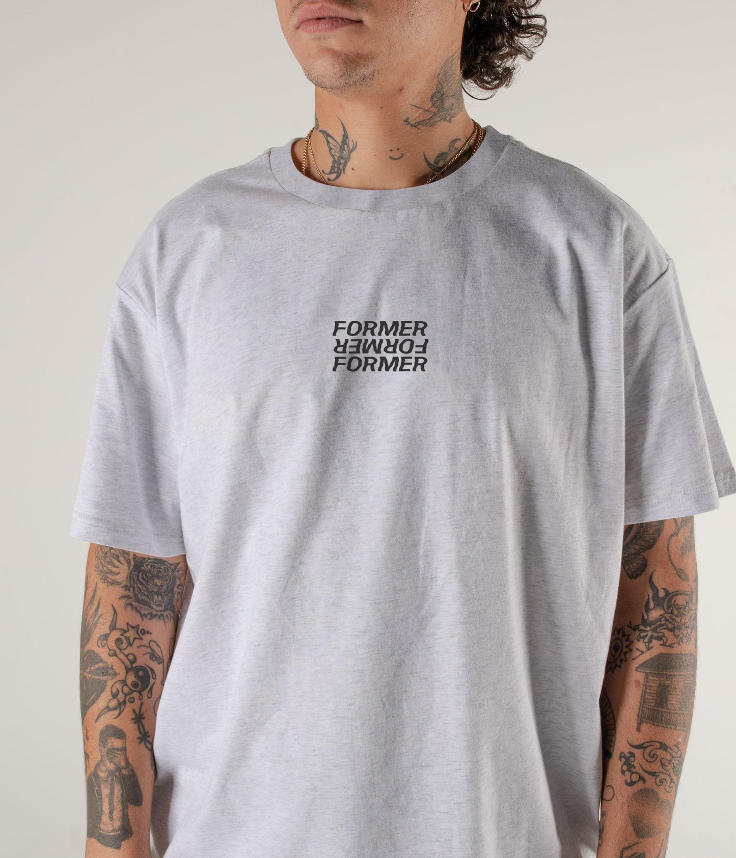 FRACTIONAL T-SHIRT // GREY MARLE