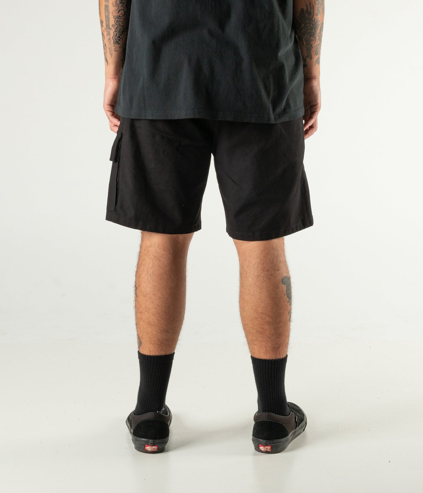 PRAYER CARGO WALKSHORT // BLACK