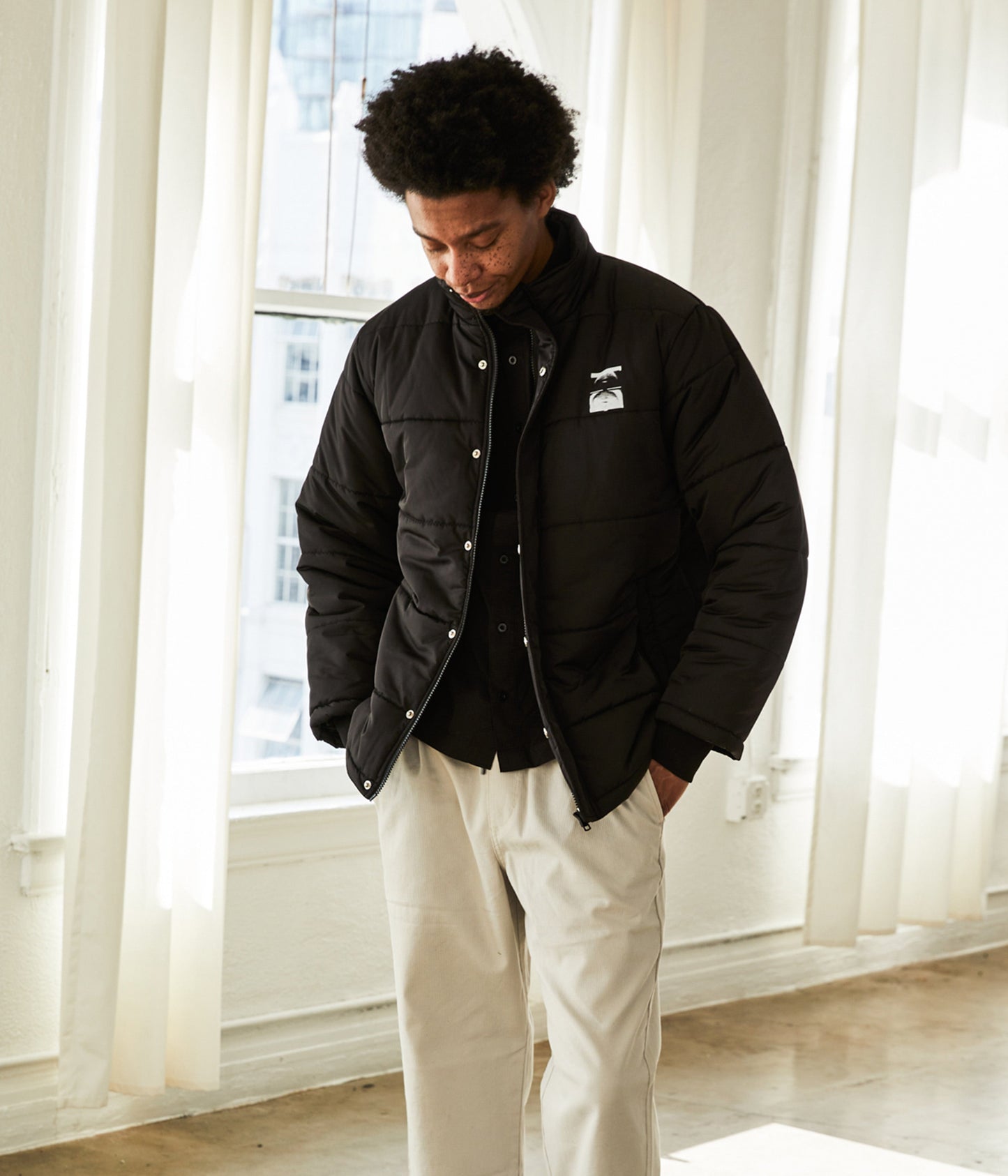 CRUX PUFFER JACKET // BLACK