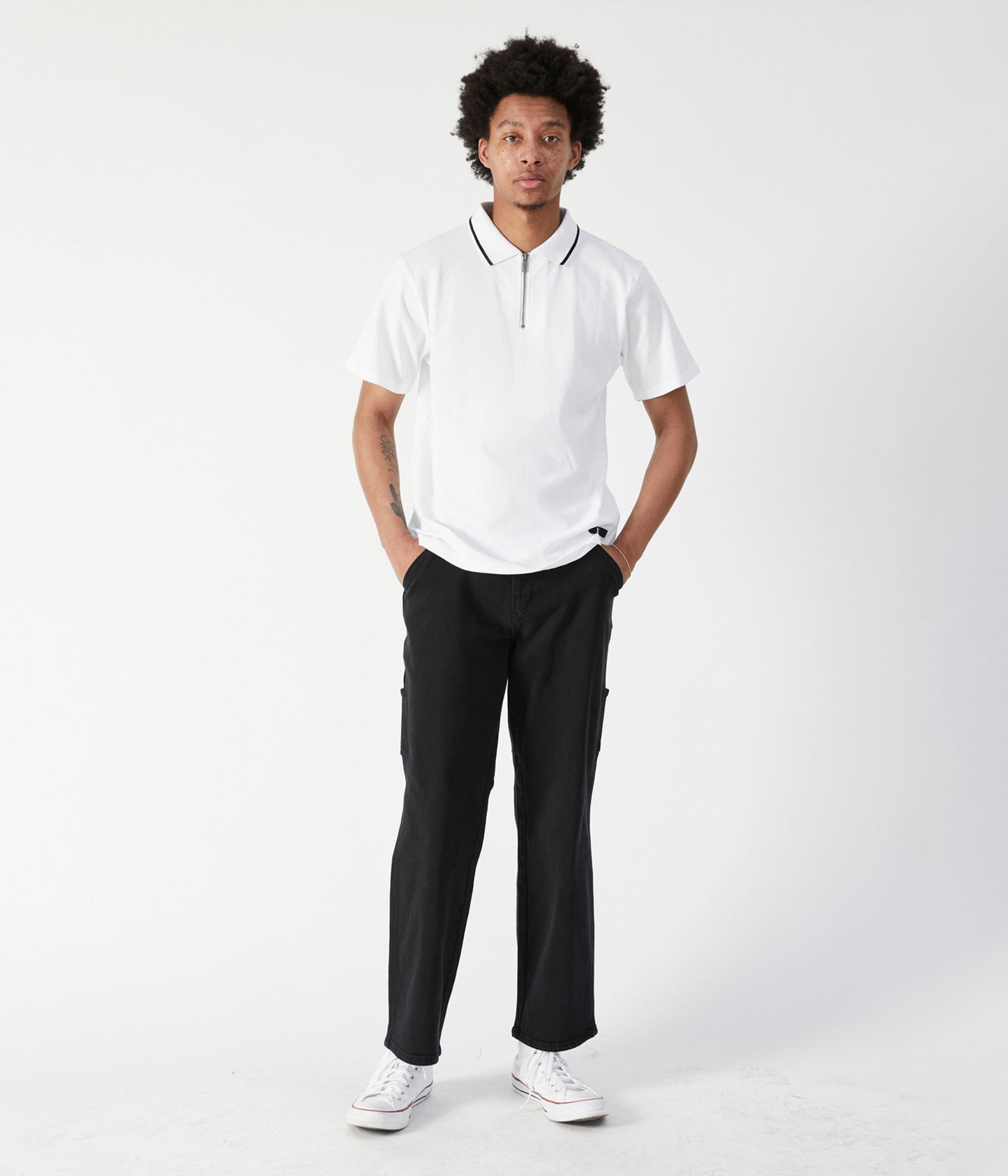 UNIFORM SS POLO // WHITE