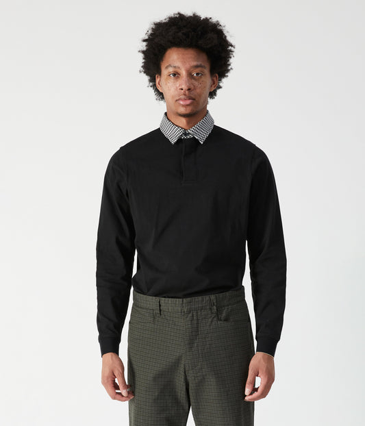 VT RUGBY LS POLO // BLACK