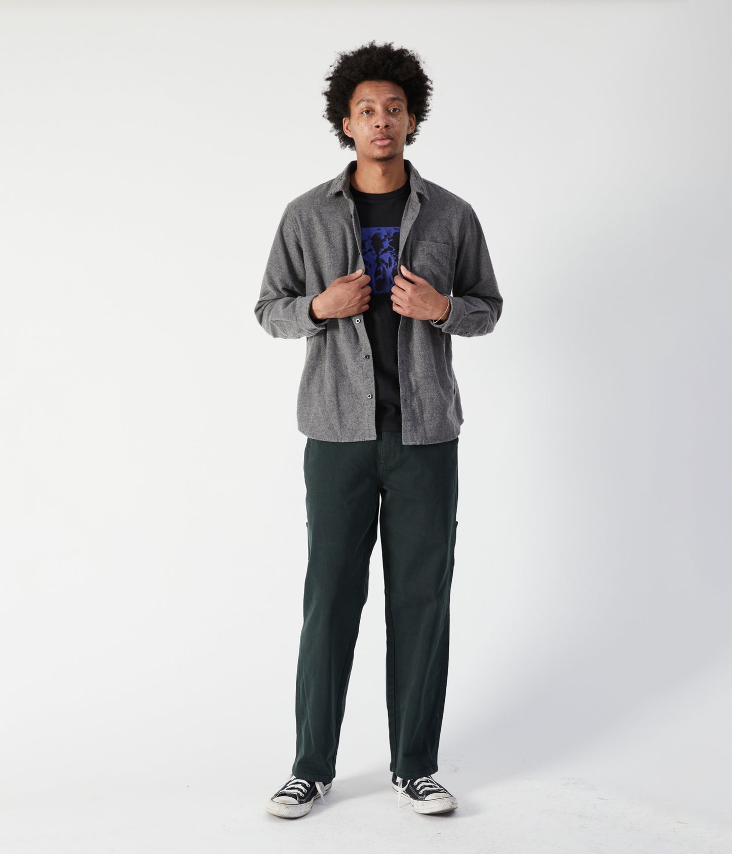 VIVIAN ALL PURPOSE LS SHIRT // GREY HEATHER