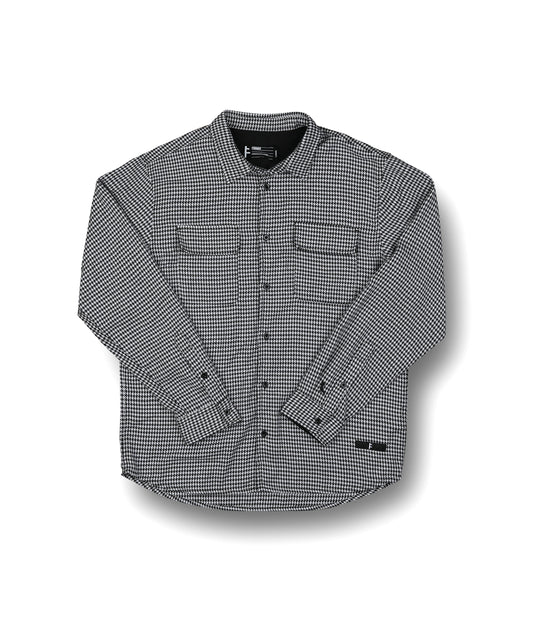 VT HOUNDSTOOTH LS SHIRT // BLACK
