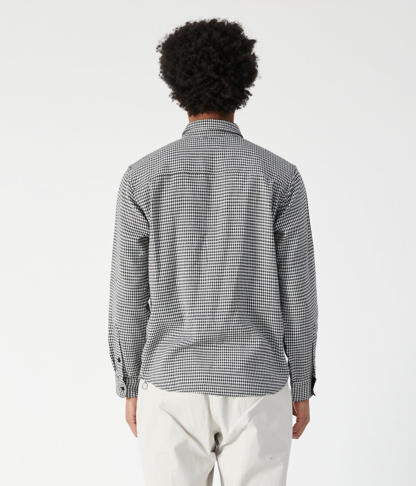 VT HOUNDSTOOTH LS SHIRT // BLACK