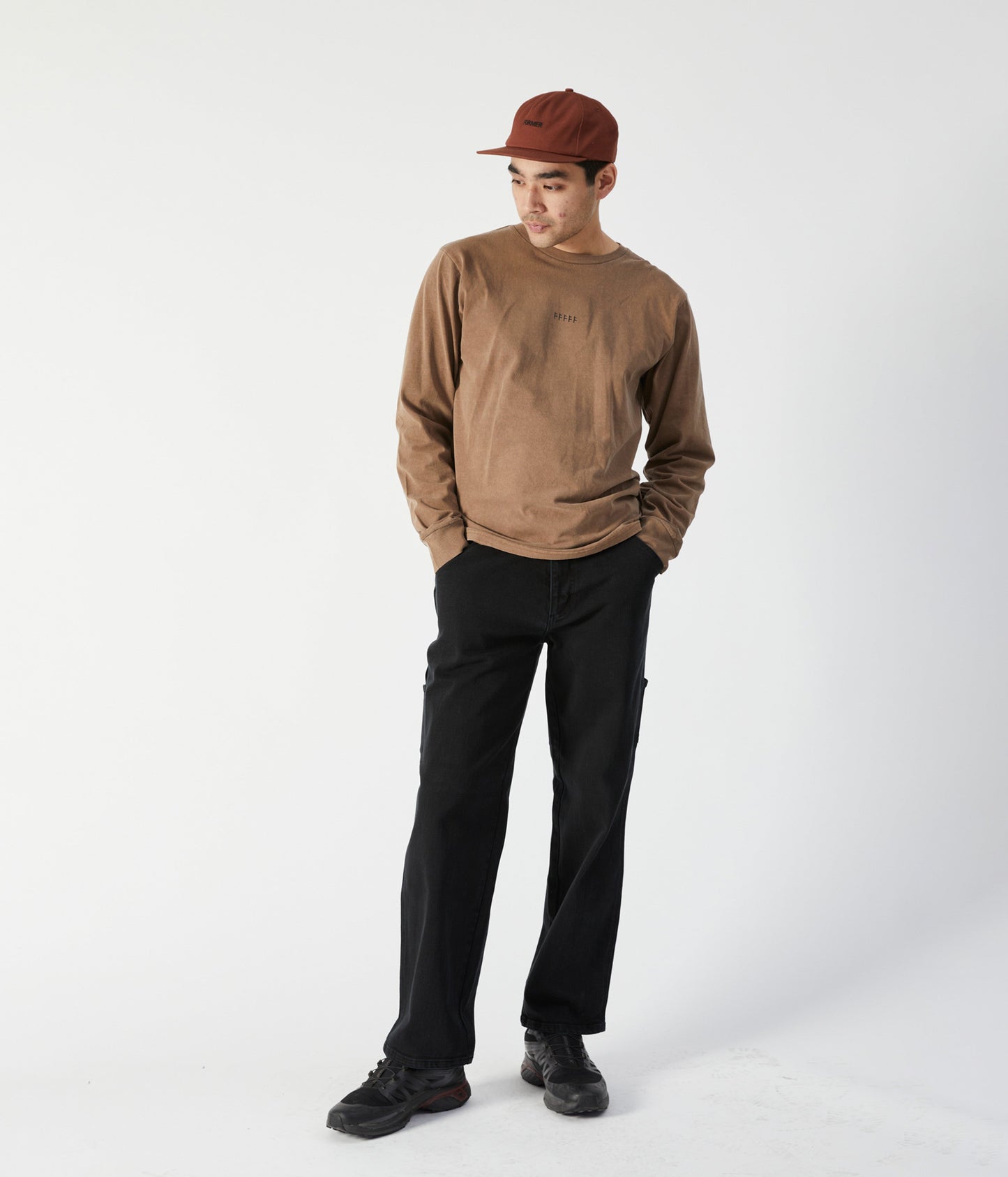 CRUX LS T-SHIRT // WASHED COPPER