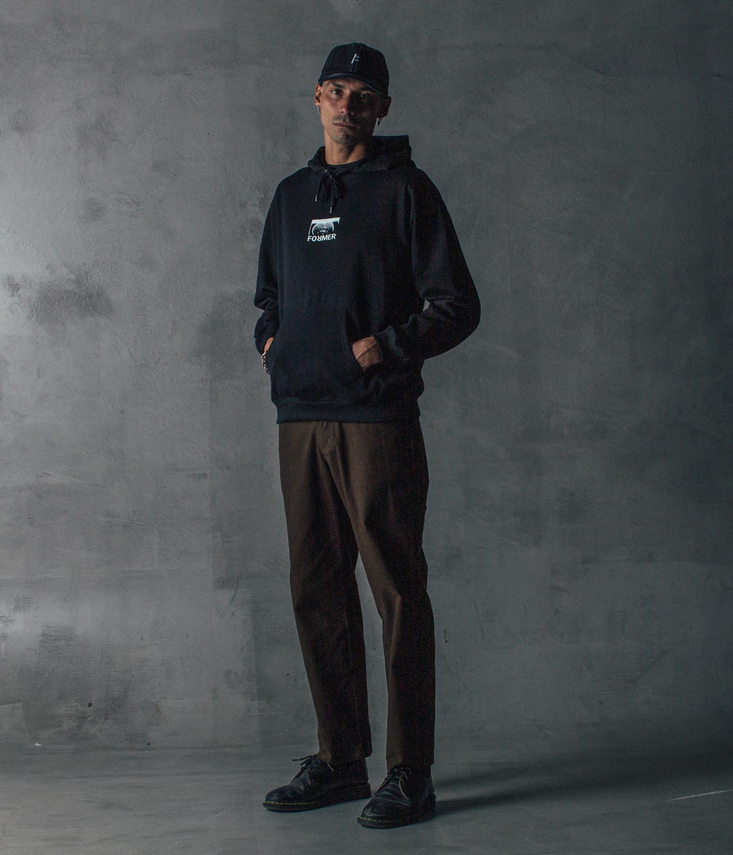COLLISION CRUX HOOD // BLACK