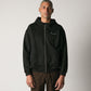 STILL LIFE ZIP HOOD // BLACK