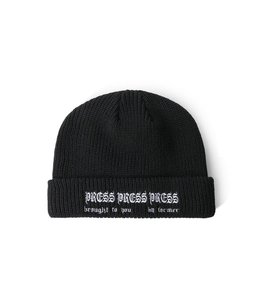 PRESS BEANIE // BLACK