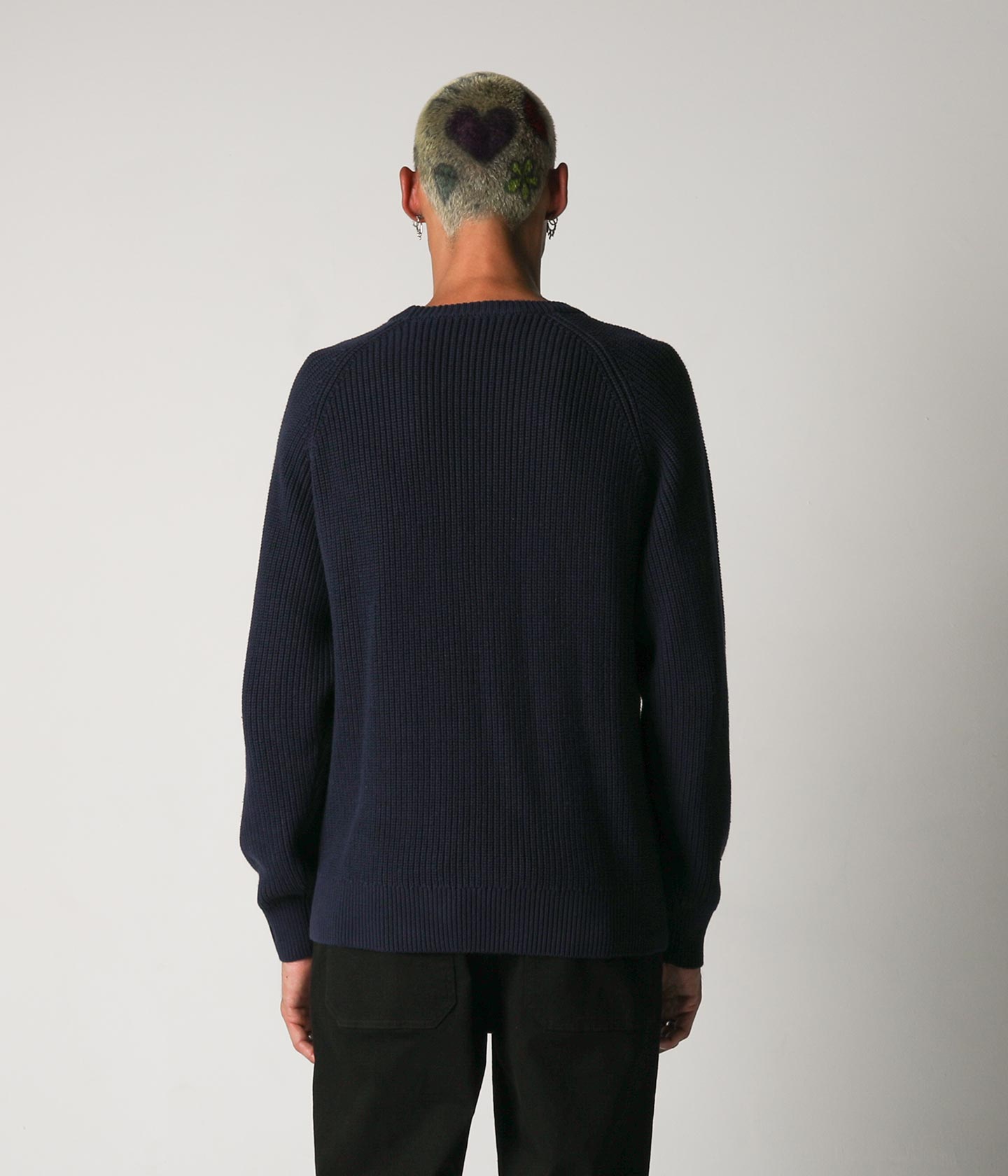 CIRCULATE KNIT CREW // NAVY