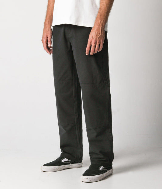 DISTEND DOUBLE KNEE PANT // BLACK