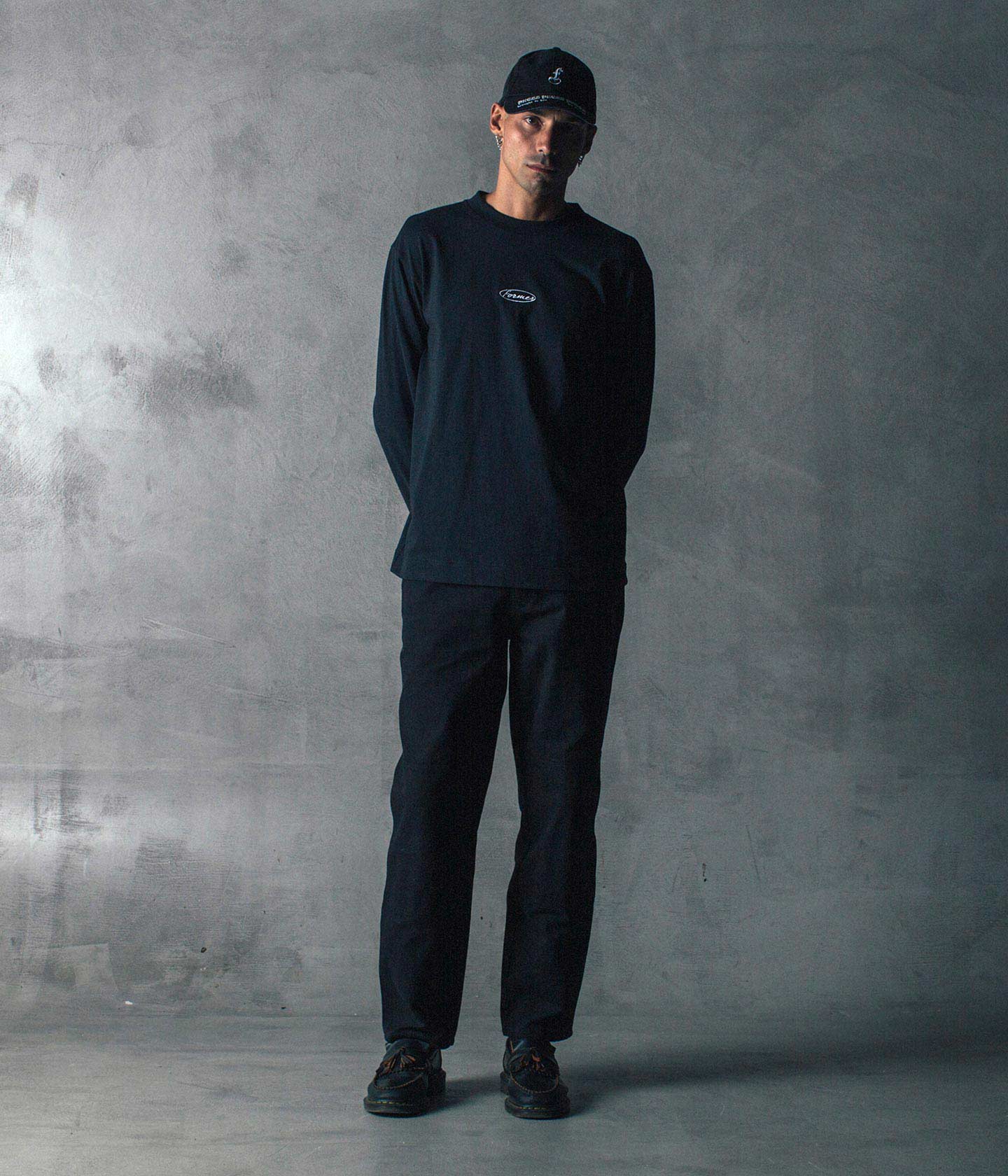 DISTEND DOUBLE KNEE PANT // BLACK