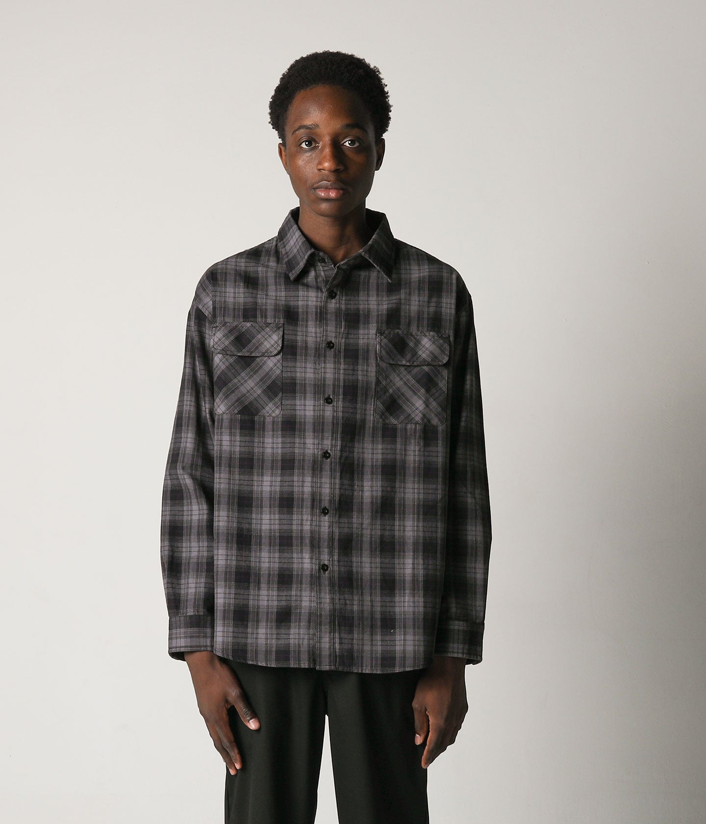 VIVIAN PLAID SHIRT // SHADOW