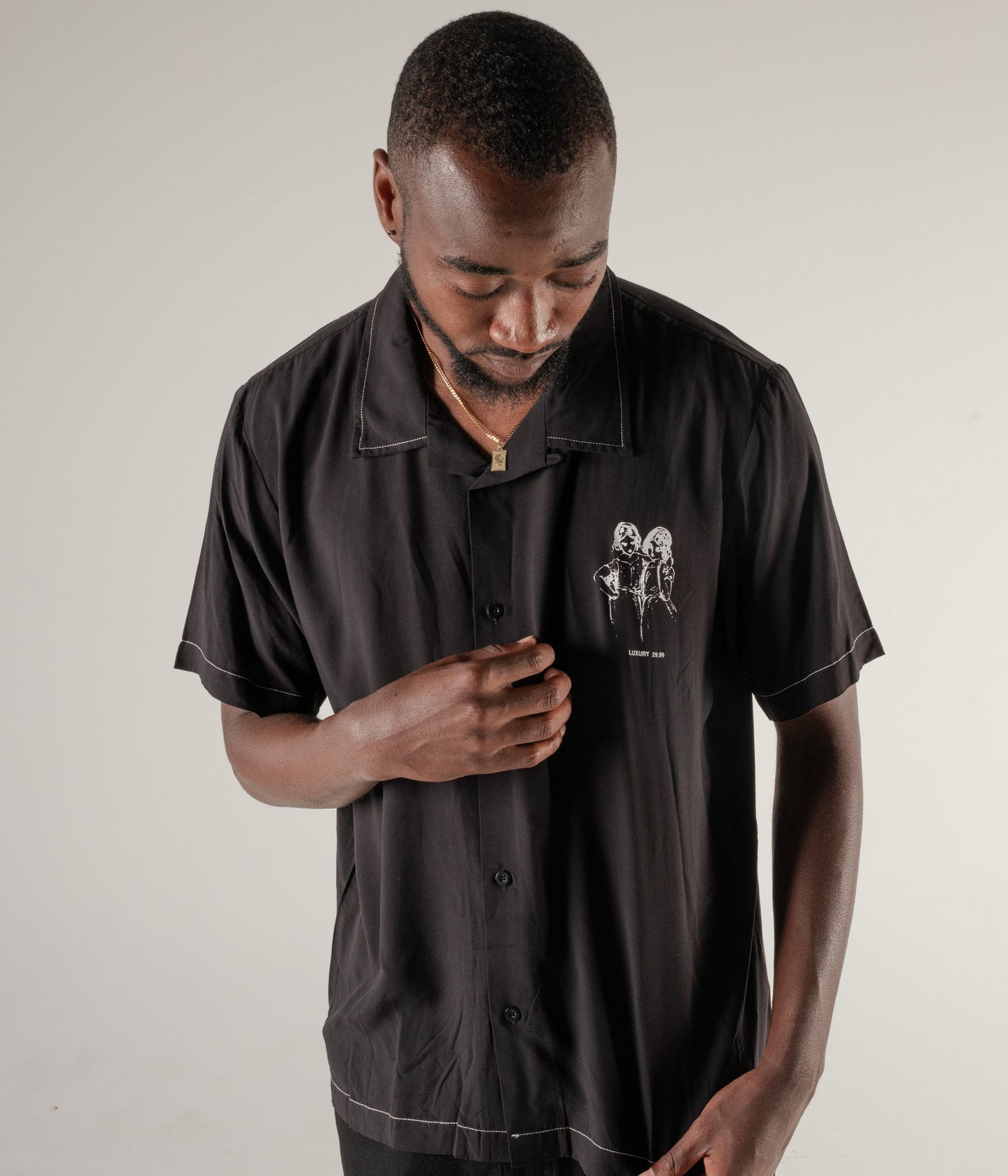 MARILYN DISINTEGRATE SS SHIRT // BLACK