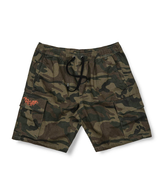 PRAYER CARGO WALKSHORT // WORN CAMO